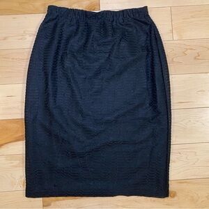Elegant Black Pencil Skirt